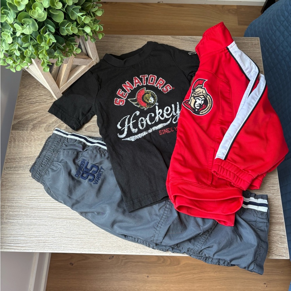 NHL Senators Kids Black Tee